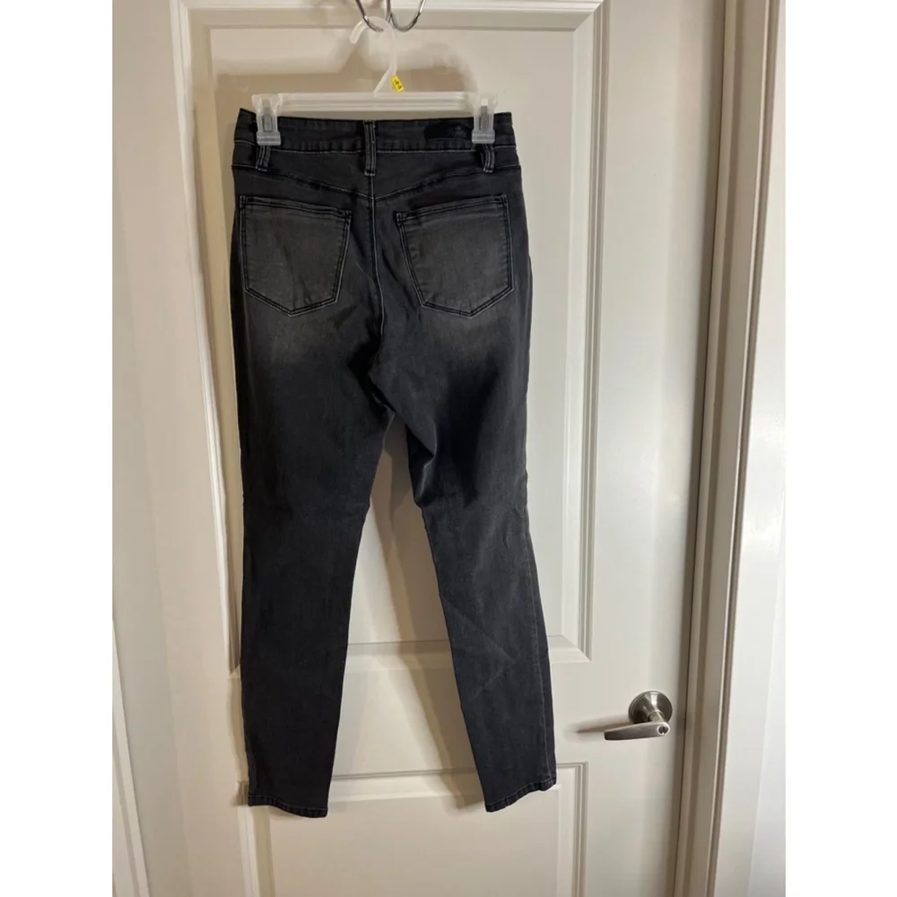 Royalty For Me Skinny High Rise Jeans Women's Size 6 Black Medium Wash - Picture 9 of 10